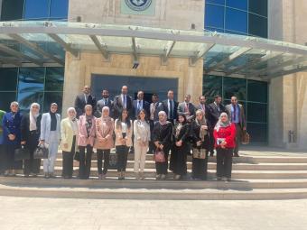 مركز الإيداع يشارك في استقبال وفد طلابي من المعهد القضائي الأردني